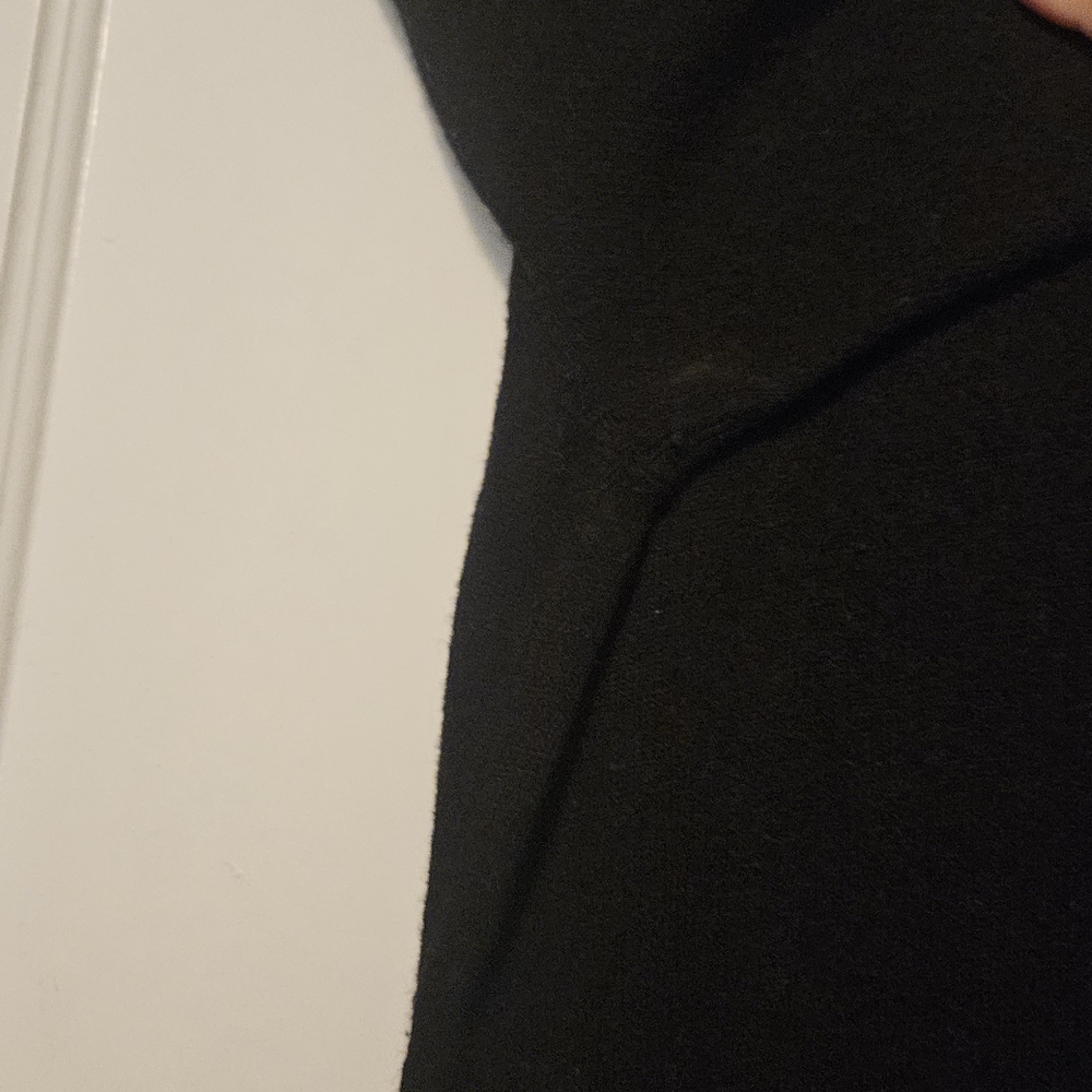 Banana Republic Fine Italian Wool/cashmere Blend Black Knit Dress Size Small - Picture 3 of 4